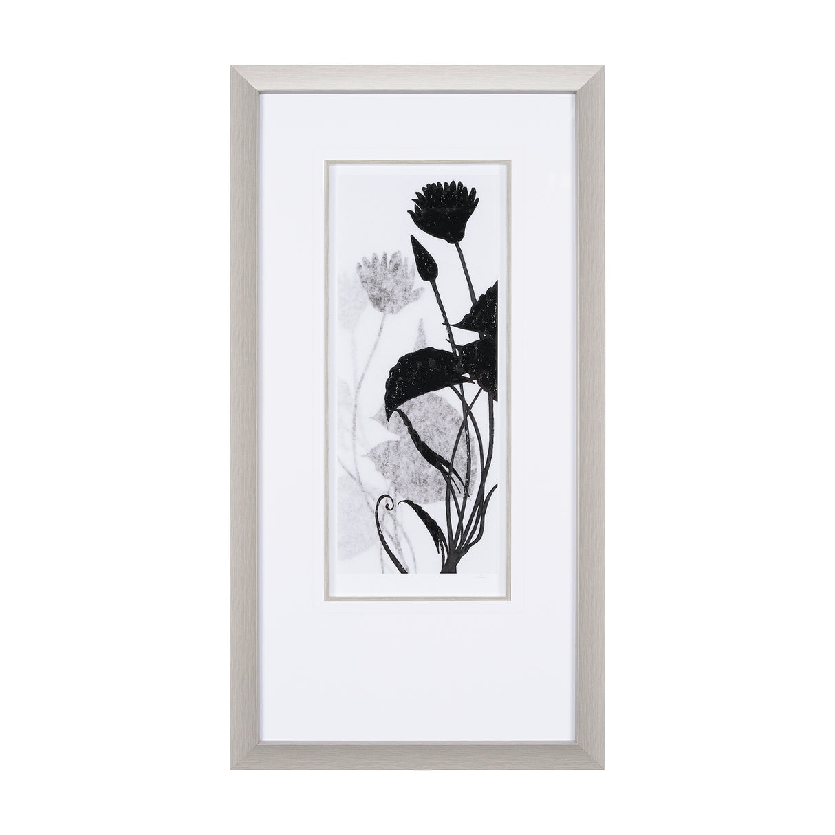 Floral Silhouette III by Mercana Studio Hand Embellished Textured Framed Art Print Matted under Glas from Mercana - Luna Furniture