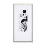 Floral Silhouette III by Mercana Studio Hand Embellished Textured Framed Art Print Matted under Glas from Mercana - Luna Furniture