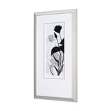 Floral Silhouette III by Mercana Studio Hand Embellished Textured Framed Art Print Matted under Glas from Mercana - Luna Furniture