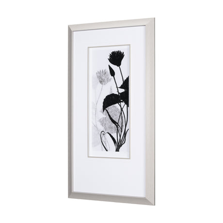 Floral Silhouette III by Mercana Studio Hand Embellished Textured Framed Art Print Matted under Glas from Mercana - Luna Furniture