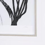 Floral Silhouette III by Mercana Studio Hand Embellished Textured Framed Art Print Matted under Glas from Mercana - Luna Furniture