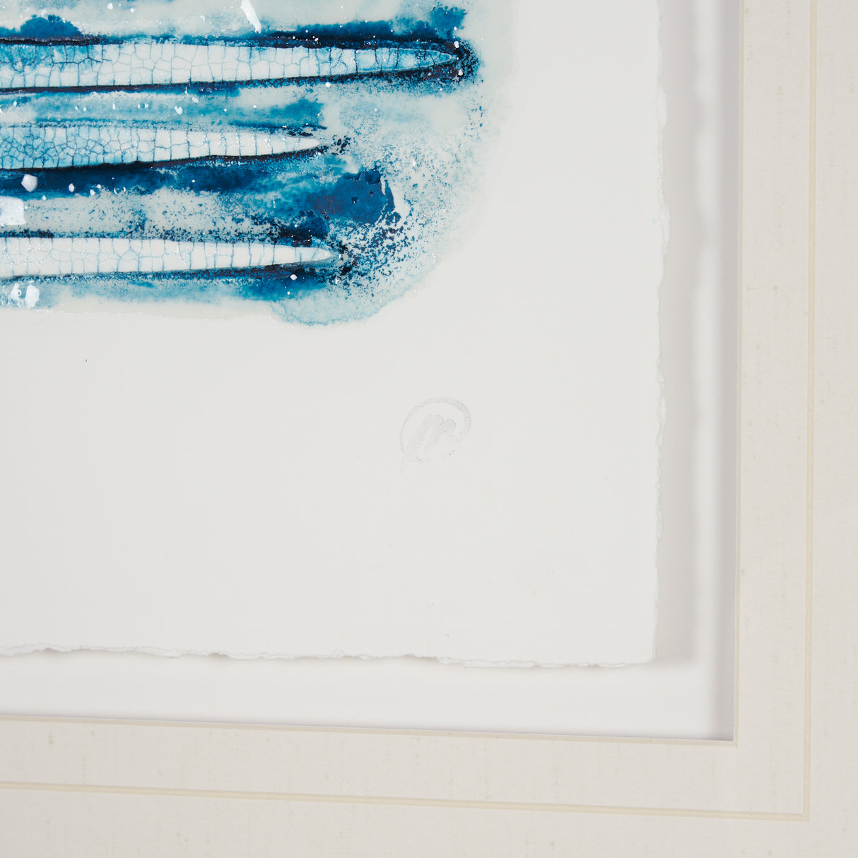Calm River Blue I by Studio M a handmade Original Framed Artwork under Glass from Mercana - Luna Furniture