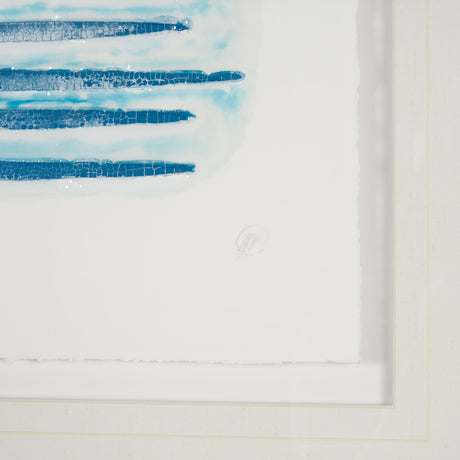 Calm River Blue II by Studio M a handmade Original Framed Artwork under Glass from Mercana - Luna Furniture