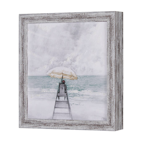 Seaside Vacation III by Mercana Studio a Hand Embellished Textured Framed Art Print from Mercana - Luna Furniture