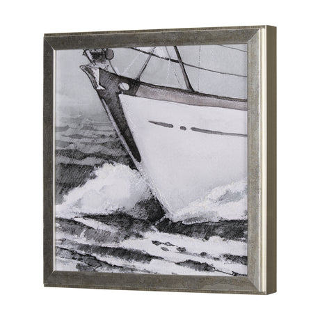 Seaside Vacation III by Mercana Studio a Hand Embellished Textured Framed Art Print from Mercana - Luna Furniture
