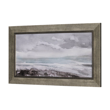 Seaside Vacation III by Mercana Studio a Hand Embellished Textured Framed Art Print from Mercana - Luna Furniture