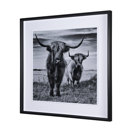 Highlands by Mercana Studio a Hand Embellished Textured Framed Photo Art Print Matted under Glass from Mercana - Luna Furniture