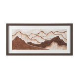 Red Rock View I by Studio M a handmade Original Framed 3D Textured Artwork under Glass from Mercana - Luna Furniture