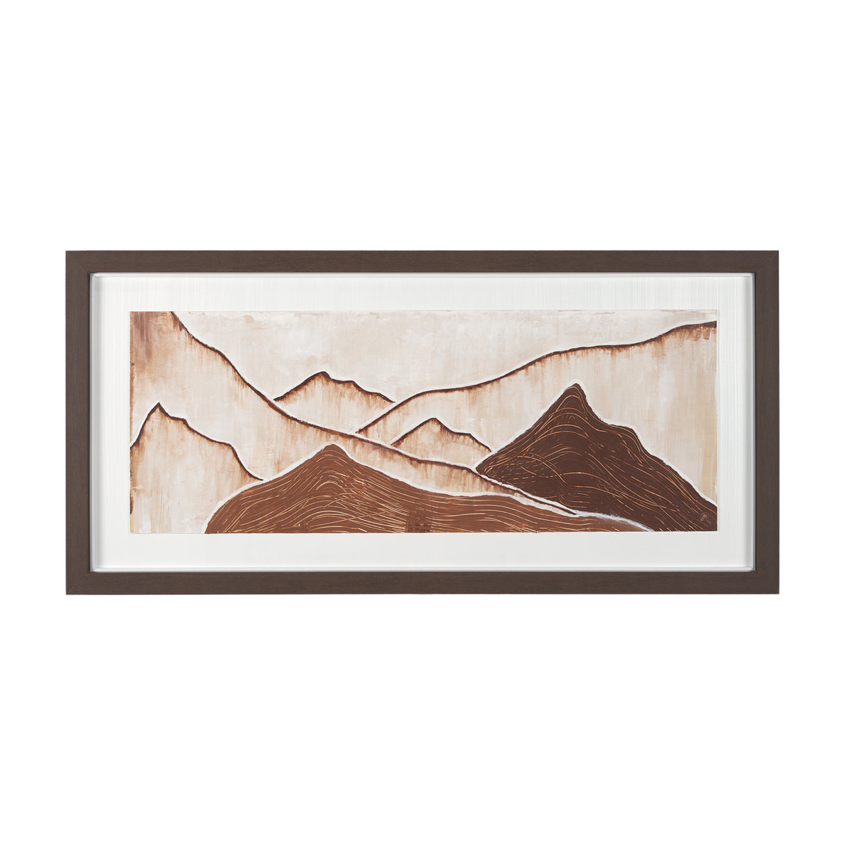 Red Rock View II by Studio M a handmade Original Framed 3D Textured Artwork under Glass from Mercana - Luna Furniture
