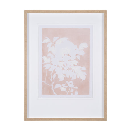 Flower Silhouette-Peony by Mercana Studio Hand Embellished Framed Art Print Matted under Glass from Mercana - Luna Furniture