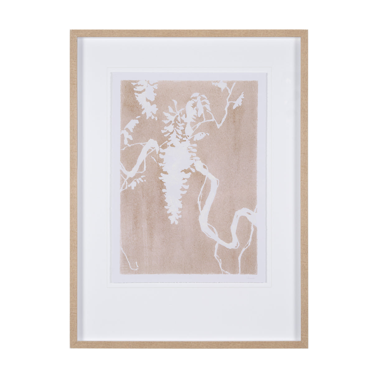 Flower Silhouette-Wisteria by Mercana Studio Hand Embellished Framed Art Print Matted under Glass from Mercana - Luna Furniture