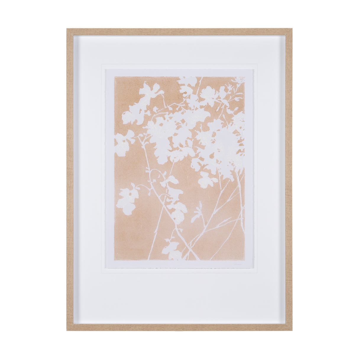 Flower Silhouette-Jasmine by Mercana Studio Hand Embelished Framed Art Print Matted under Glass from Mercana - Luna Furniture
