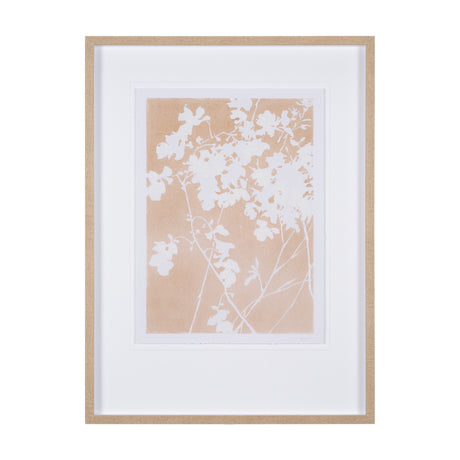 Flower Silhouette-Jasmine by Mercana Studio Hand Embelished Framed Art Print Matted under Glass from Mercana - Luna Furniture