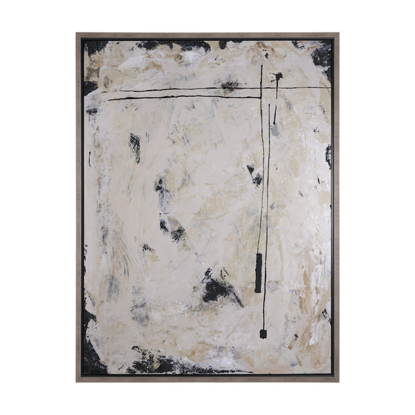 Clay II by Mercana Studio a Hand Embellished Textured Framed Canvas