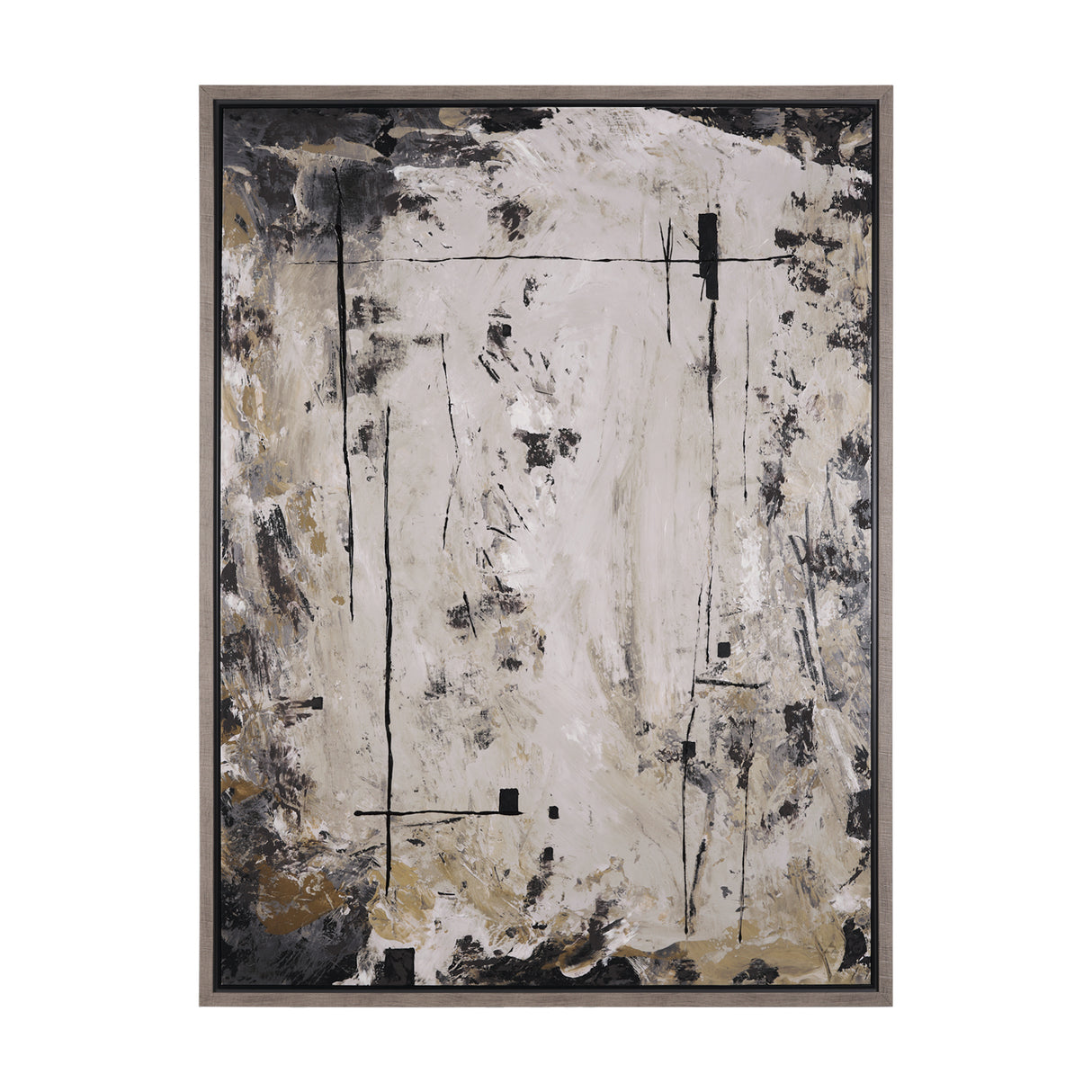 Clay I by Mercana Studio a Hand Embellished Textured Framed Canvas from Mercana - Luna Furniture