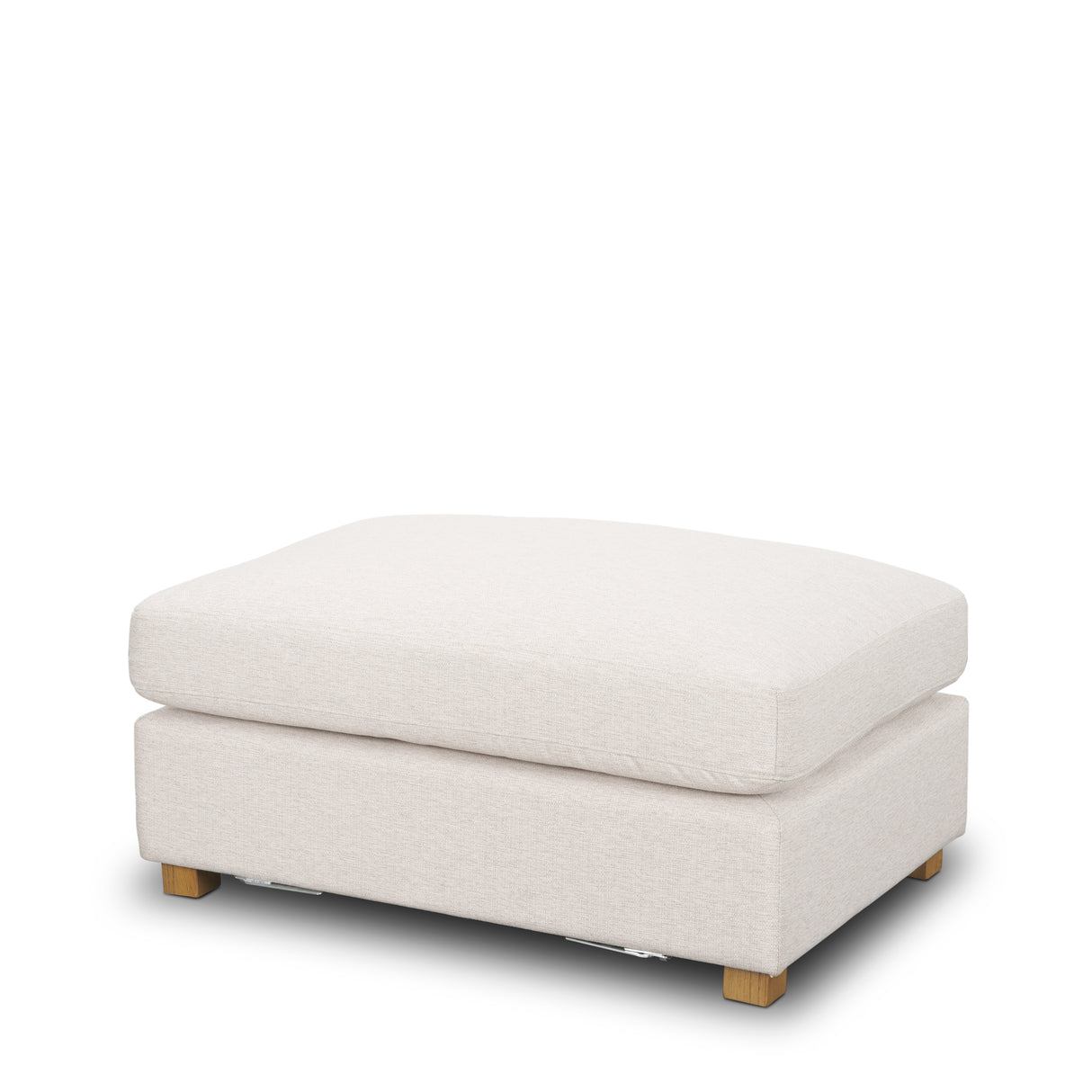 Halston Small Ottoman Oatmeal Performance Fabric from Mercana - Luna Furniture