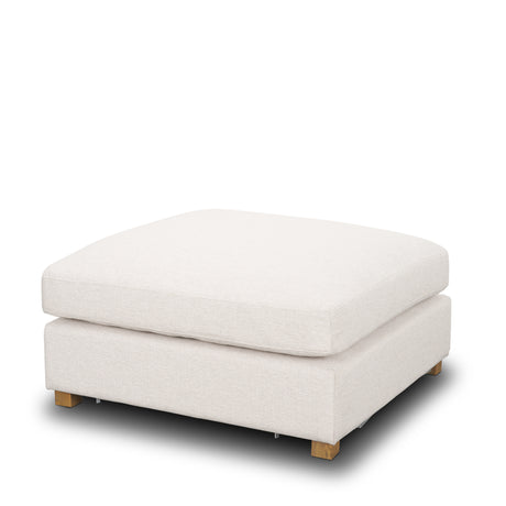 Halston Large Ottoman Oatmeal Performance Fabric from Mercana - Luna Furniture