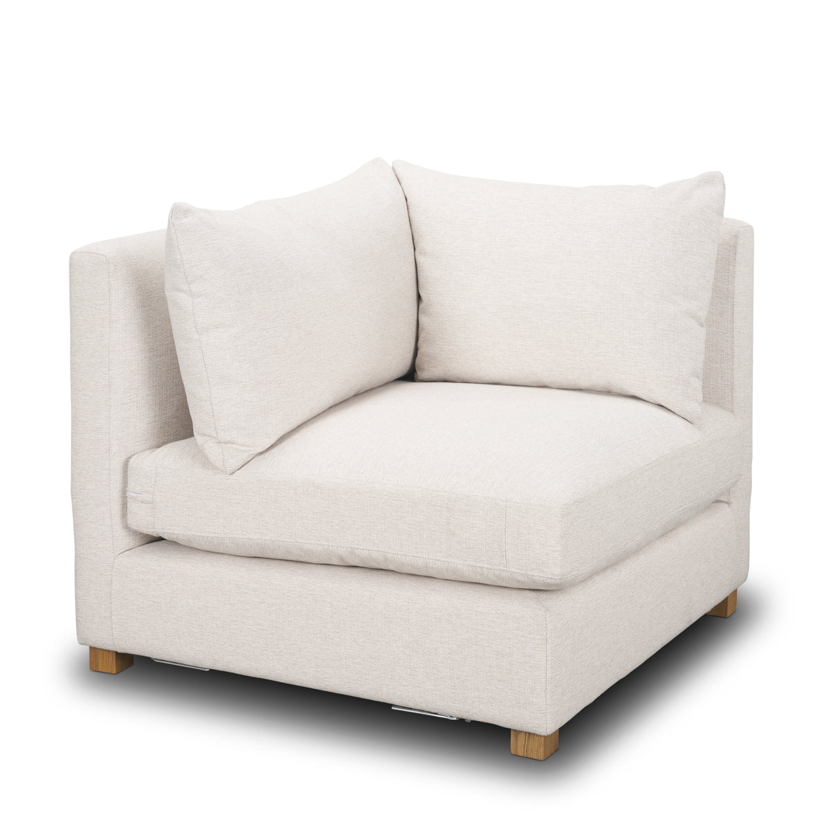 Halston Corner Sectional Piece Oatmeal Performance Fabric from Mercana - Luna Furniture