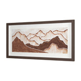 Red Rock View I by Studio M a handmade Original Framed 3D Textured Artwork under Glass from Mercana - Luna Furniture