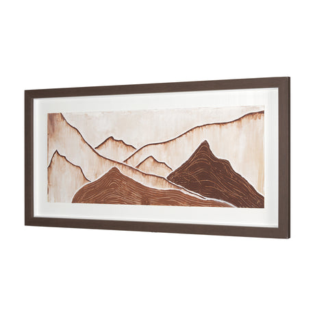 Red Rock View II by Studio M a handmade Original Framed 3D Textured Artwork under Glass from Mercana - Luna Furniture