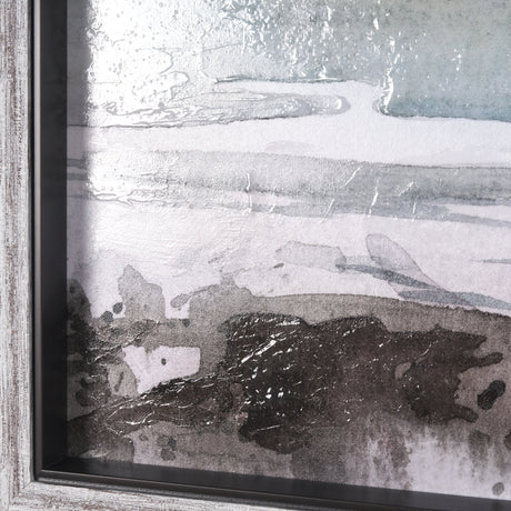 Seaside Vacation IV by Mercana Studio a Hand Embellished Textured Framed Art Print from Mercana - Luna Furniture