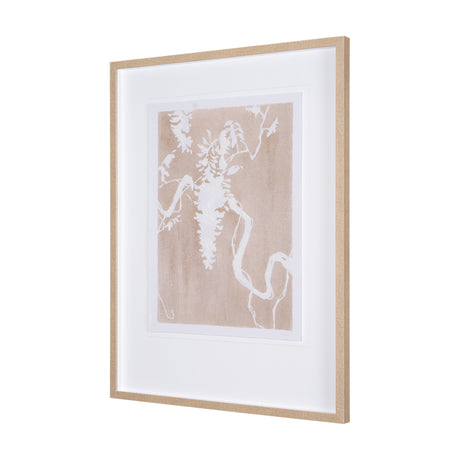 Flower Silhouette-Wisteria by Mercana Studio Hand Embellished Framed Art Print Matted under Glass from Mercana - Luna Furniture