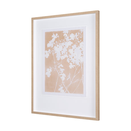 Flower Silhouette-Jasmine by Mercana Studio Hand Embelished Framed Art Print Matted under Glass from Mercana - Luna Furniture