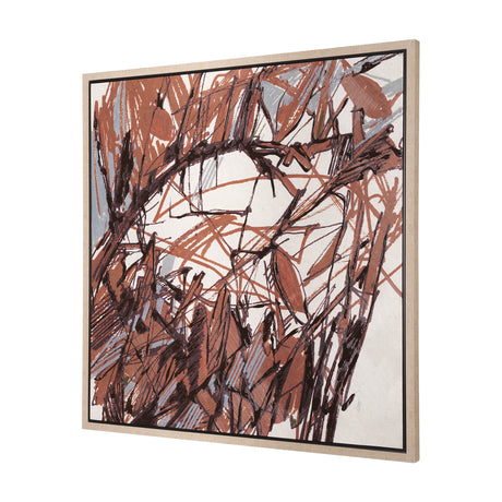 Raveled by Mercana Studio a Hand Embellished Textured Framed Canvas from Mercana - Luna Furniture