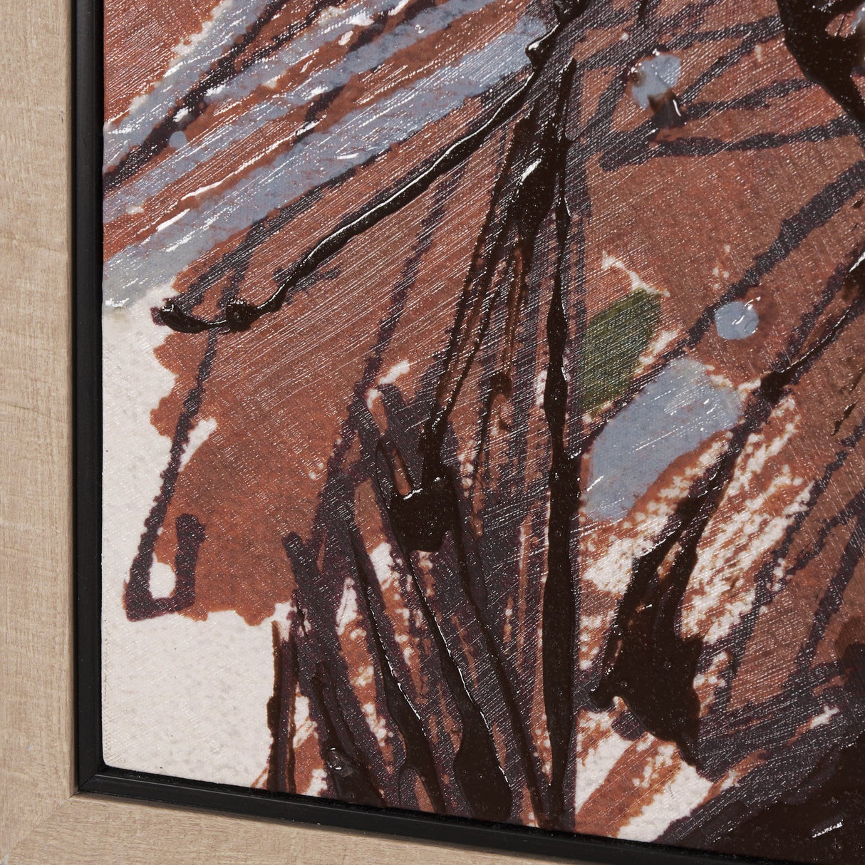 Raveled by Mercana Studio a Hand Embellished Textured Framed Canvas from Mercana - Luna Furniture