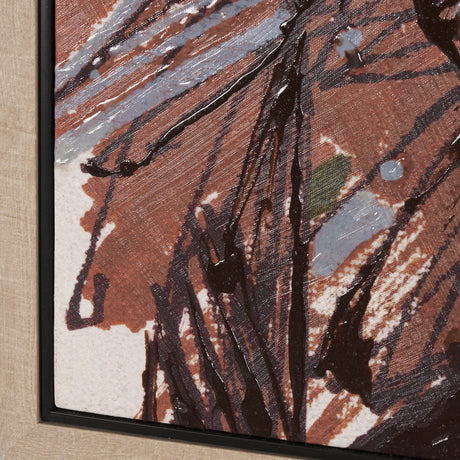 Raveled by Mercana Studio a Hand Embellished Textured Framed Canvas from Mercana - Luna Furniture