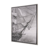 Tall Ship I by Mercana Studio a Hand Embellished Textured Framed Canvas from Mercana - Luna Furniture