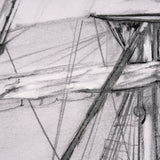 Tall Ship II by Mercana Studio a Hand Embellished Textured Framed Canvas from Mercana - Luna Furniture