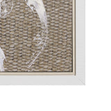 Woven Textile by Mercana Studio a Hand Embellished Textured Framed Canvas from Mercana - Luna Furniture