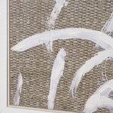 Woven Textile by Mercana Studio a Hand Embellished Textured Framed Canvas from Mercana - Luna Furniture