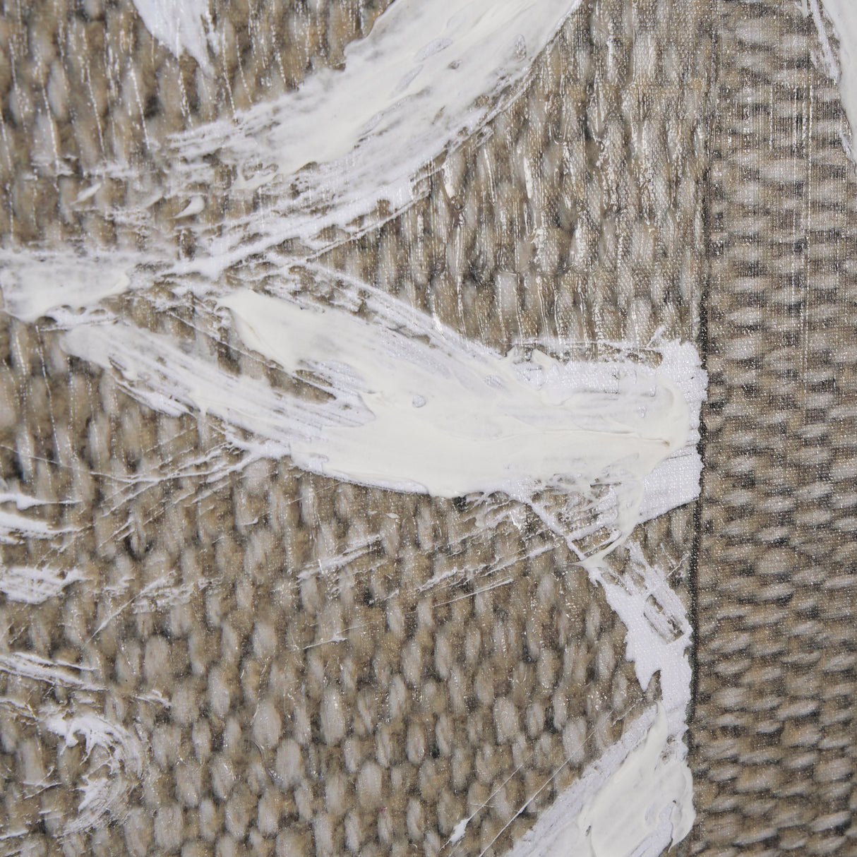 Woven Textile by Mercana Studio a Hand Embellished Textured Framed Canvas from Mercana - Luna Furniture