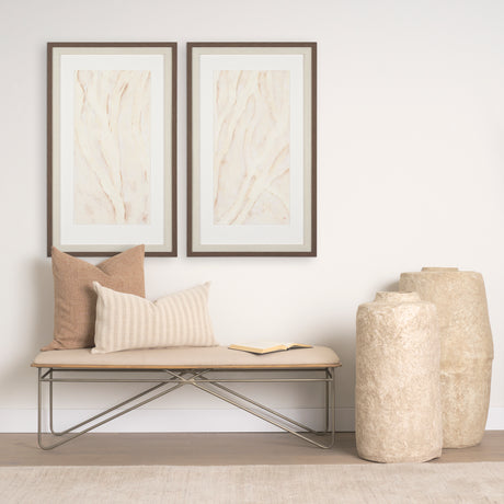 Jacklyn Brown Linen Square Decorative Pillow Cover from Mercana - Luna Furniture