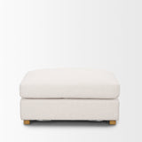 Halston Small Ottoman Oatmeal Performance Fabric from Mercana - Luna Furniture