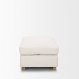 Halston Small Ottoman Oatmeal Performance Fabric from Mercana - Luna Furniture