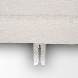 Halston Small Ottoman Oatmeal Performance Fabric from Mercana - Luna Furniture