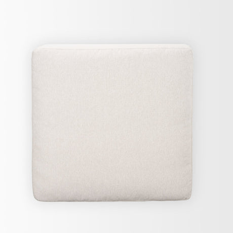 Halston Large Ottoman Oatmeal Performance Fabric from Mercana - Luna Furniture