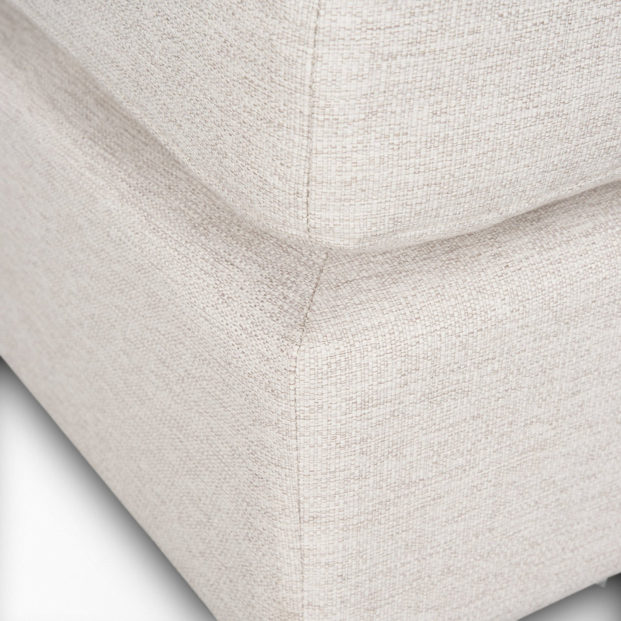 Halston Large Ottoman Oatmeal Performance Fabric from Mercana - Luna Furniture