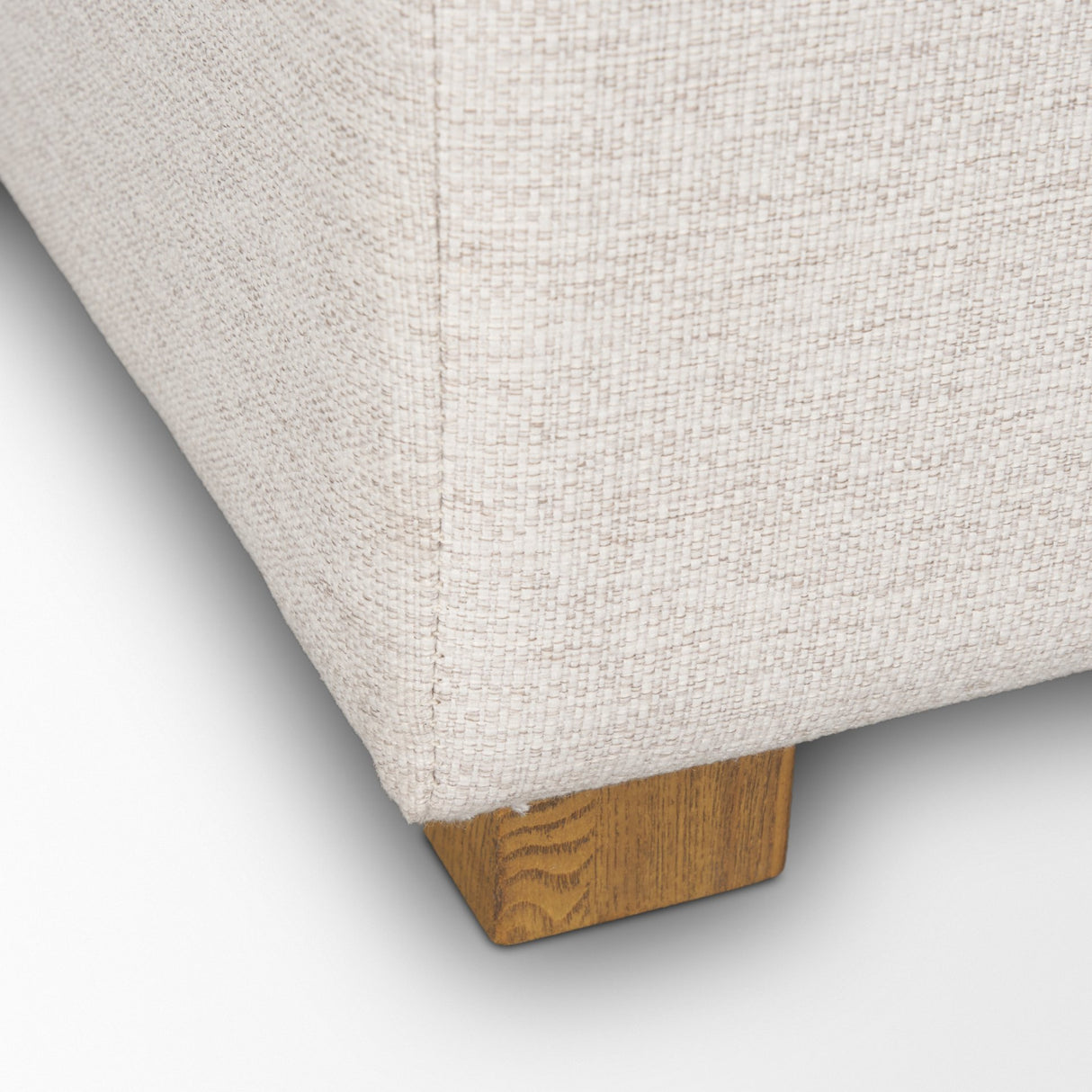 Halston Large Ottoman Oatmeal Performance Fabric from Mercana - Luna Furniture