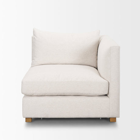 Halston Right Arm Sectional Piece Oatmeal Performance Fabric from Mercana - Luna Furniture