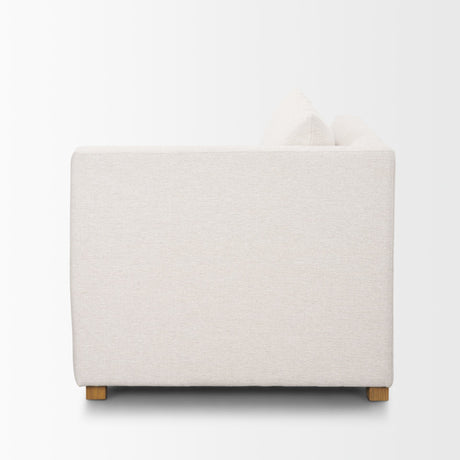 Halston Right Arm Sectional Piece Oatmeal Performance Fabric from Mercana - Luna Furniture