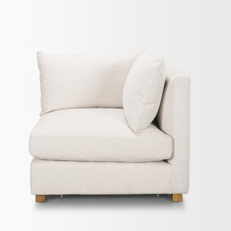 Halston Corner Sectional Piece Oatmeal Performance Fabric from Mercana - Luna Furniture