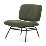 Nora Forest Green Fabric w/ Matte Black Metal Legs Accent Chair from Mercana - Luna Furniture