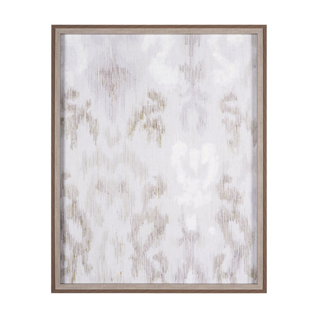 Ikat Patterns I by Silvia Krause a Hand Embellished Textured Framed Art Print from Mercana - Luna Furniture