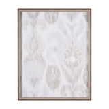 Ikat Patterns I by Silvia Krause a Hand Embellished Textured Framed Art Print from Mercana - Luna Furniture