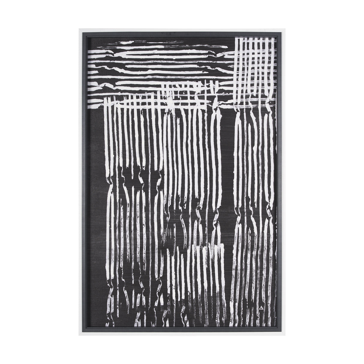 Woven Lines II by Mercana Studio a Hand Embellished Textured Framed Art Print from Mercana - Luna Furniture