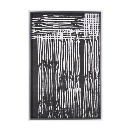 Woven Lines II by Mercana Studio a Hand Embellished Textured Framed Art Print from Mercana - Luna Furniture